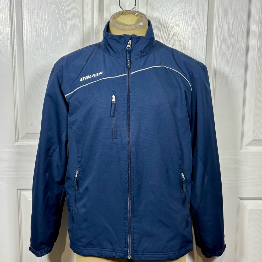 Bauer Team Performance Ice Hockey Warm Up Jacket Navy Blue Men's Medium